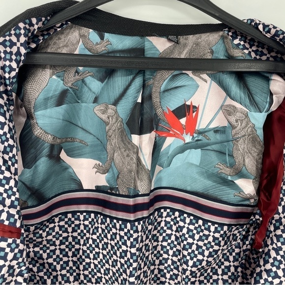 Ted Baker Mens Button Up Blazer Suit Jacket Size Iguana Lined 5 Large - Picture 3 of 12